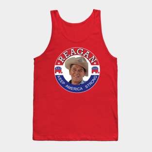 Ronald Reagan Vintage Campaign // Keep America Strong Tank Top